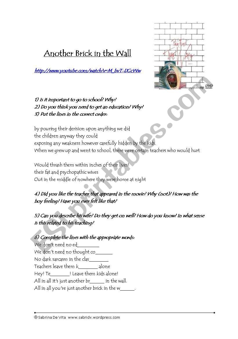 Another Brick in the Wall (song)