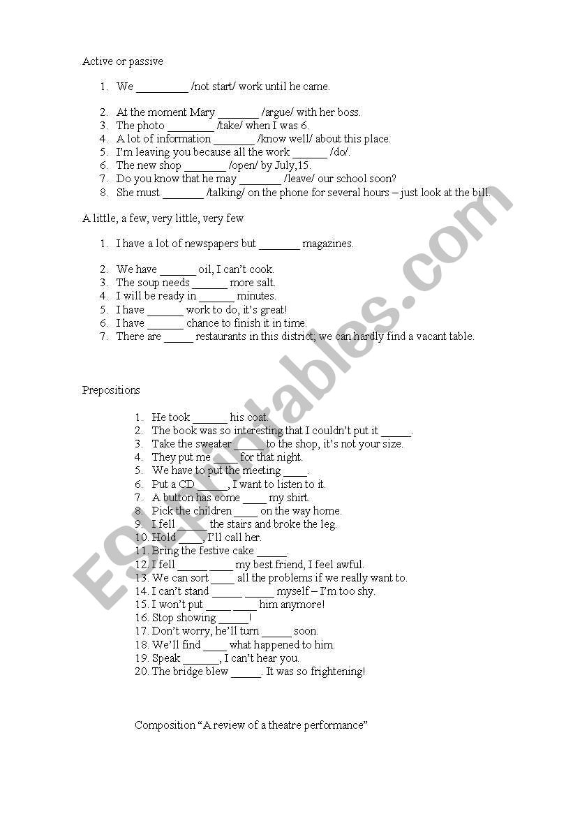 quiz worksheet
