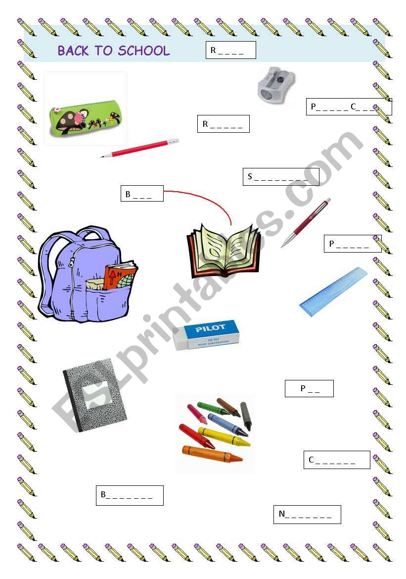 find match and write! worksheet