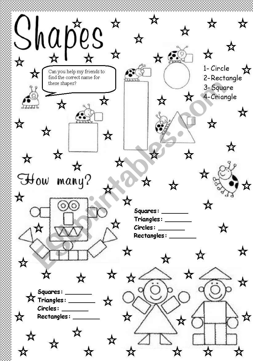 shapes worksheet