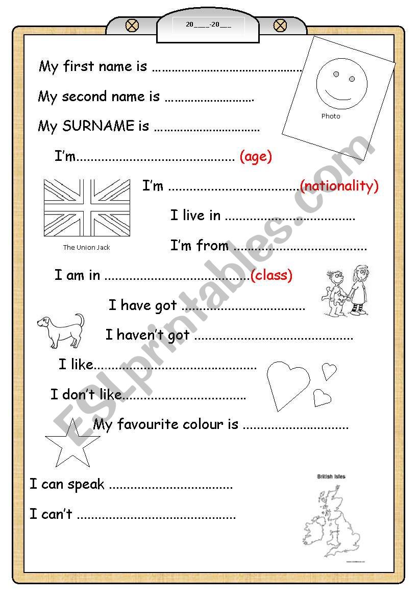 BOOK COVER for young learners worksheet