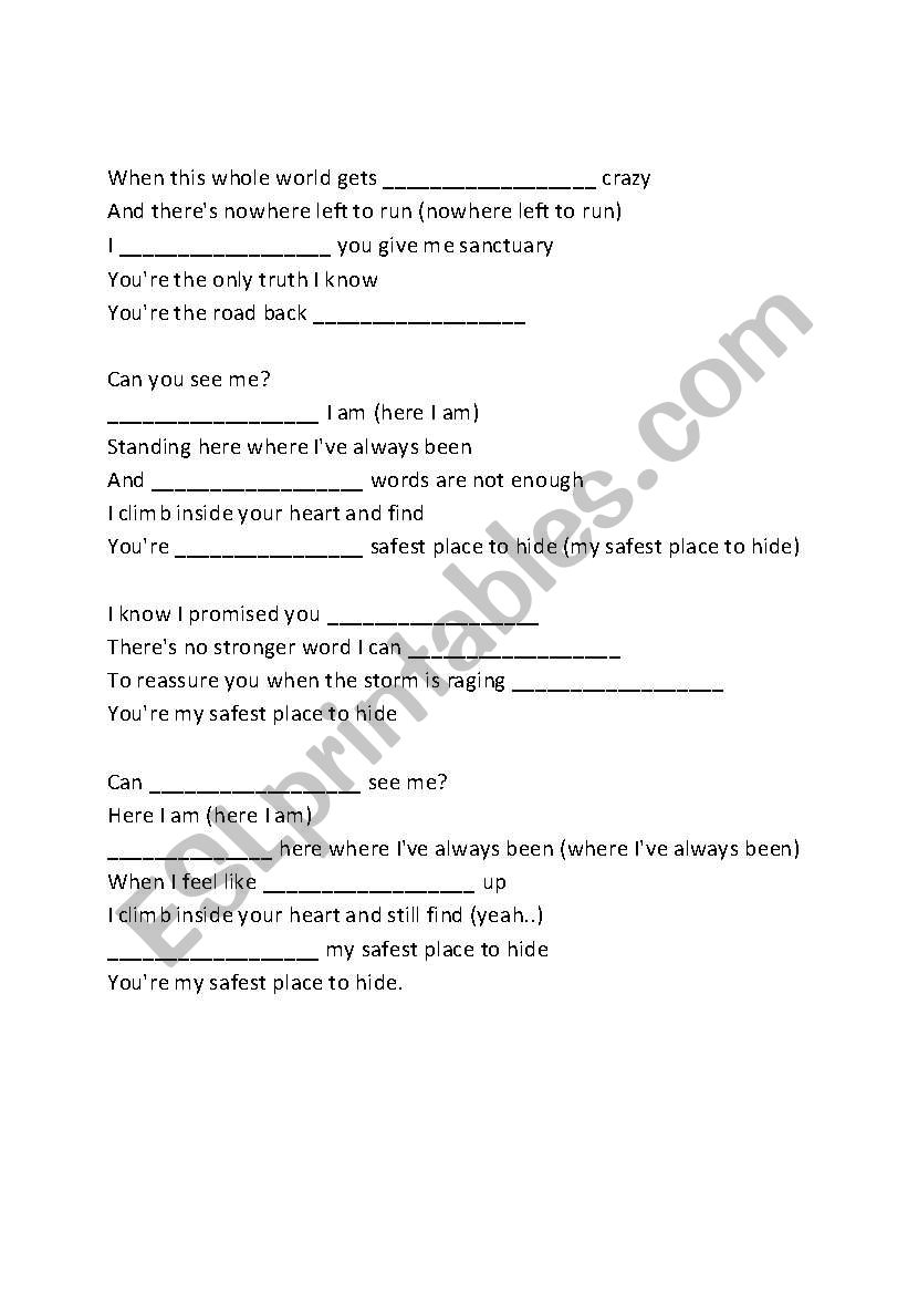 Everybody (Backstreet's Back) by Backstreet Boys - ESL worksheet by  englishteach8