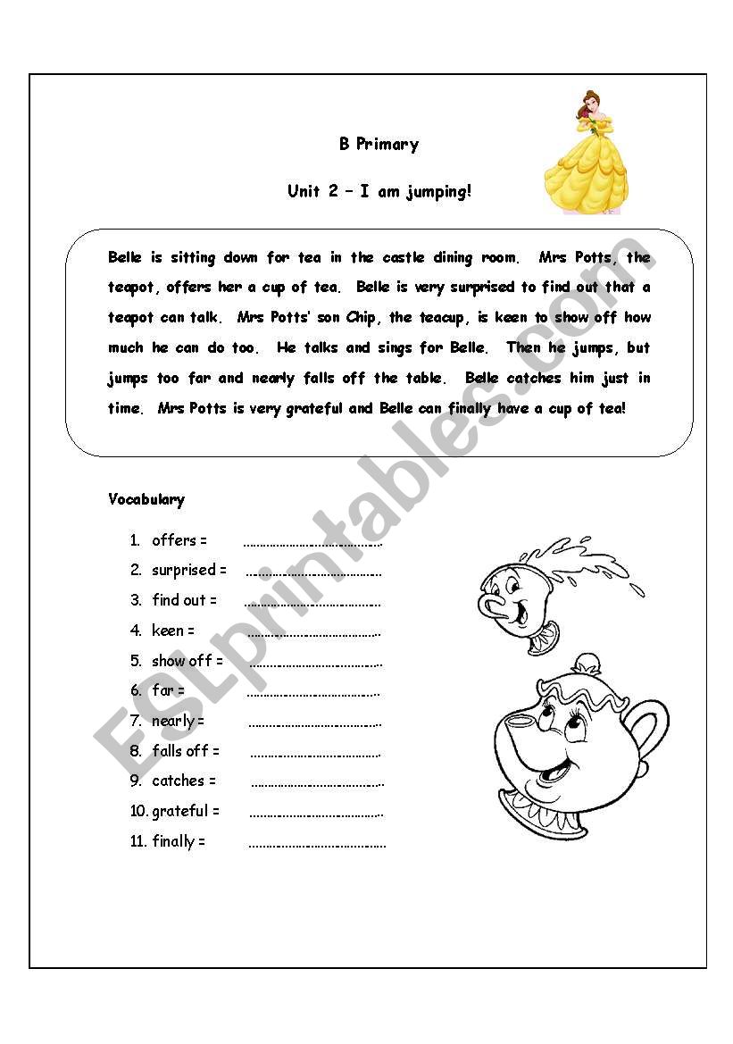 Reading Comprehension worksheet