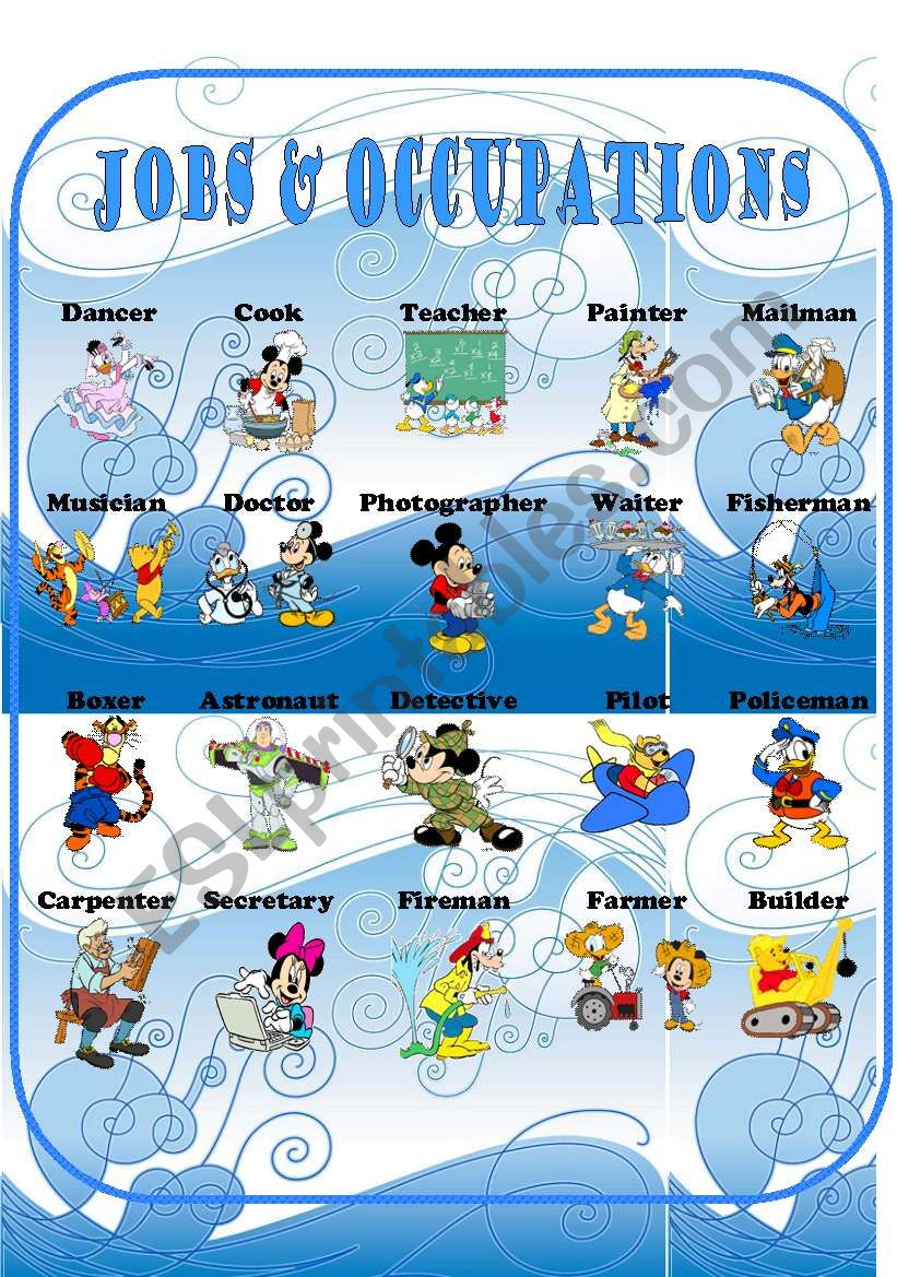 Jobs & Occupations part 1 worksheet