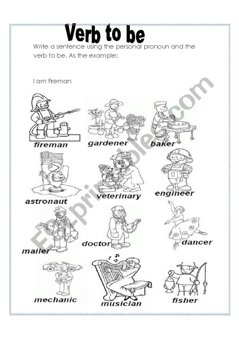 VERB TO BE  worksheet