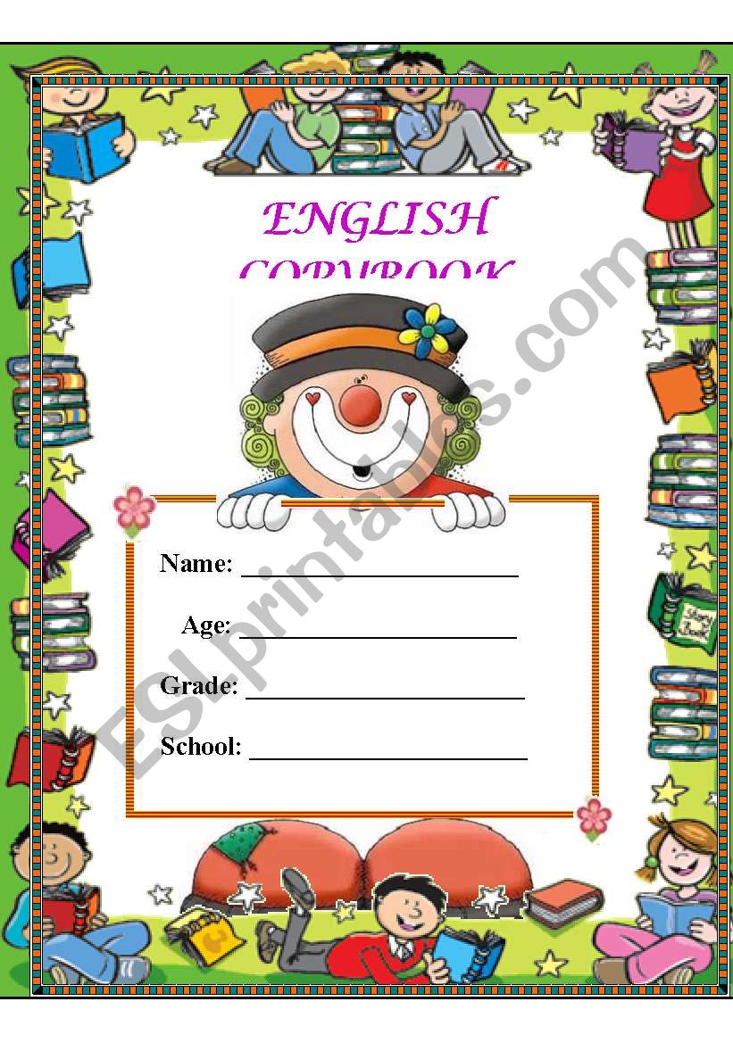 Workbook frontpage worksheet