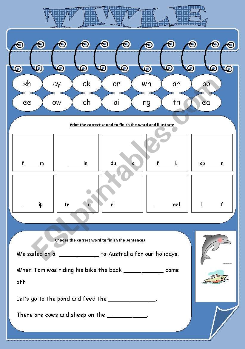 Working with words worksheet