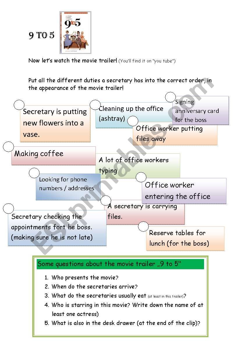 working-9-to-5-3-pages-esl-worksheet-by-midge1