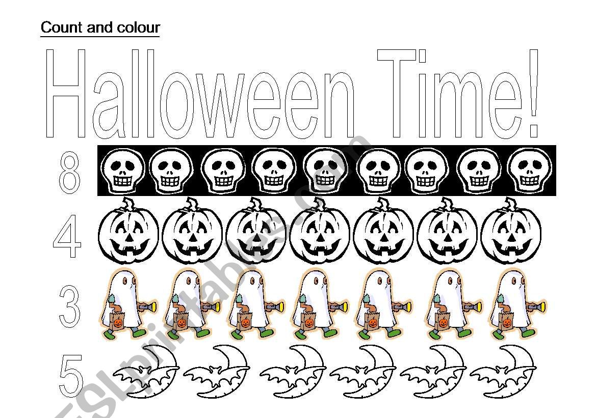 Halloween worksheet