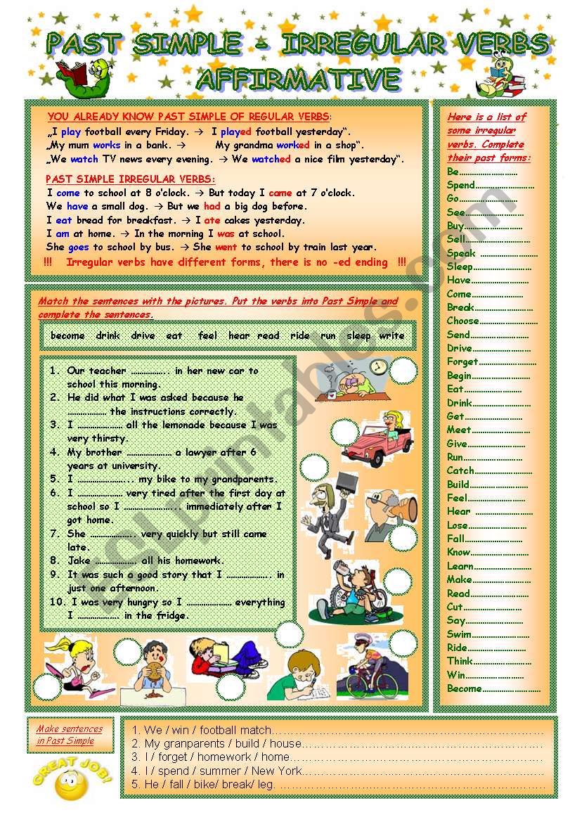 Past Simple (2/5) - Irregular Verbs