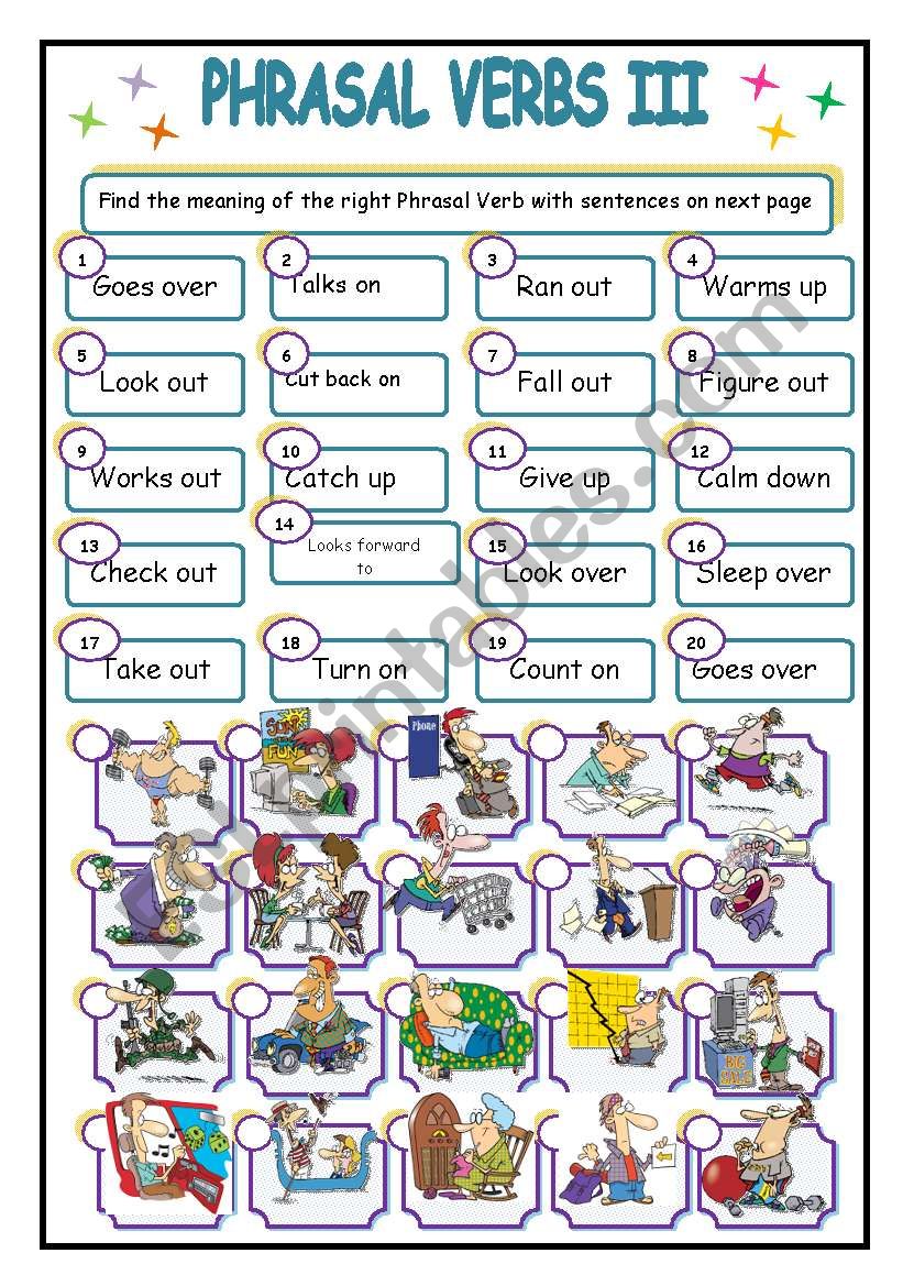 PHRASAL VERBS III worksheet