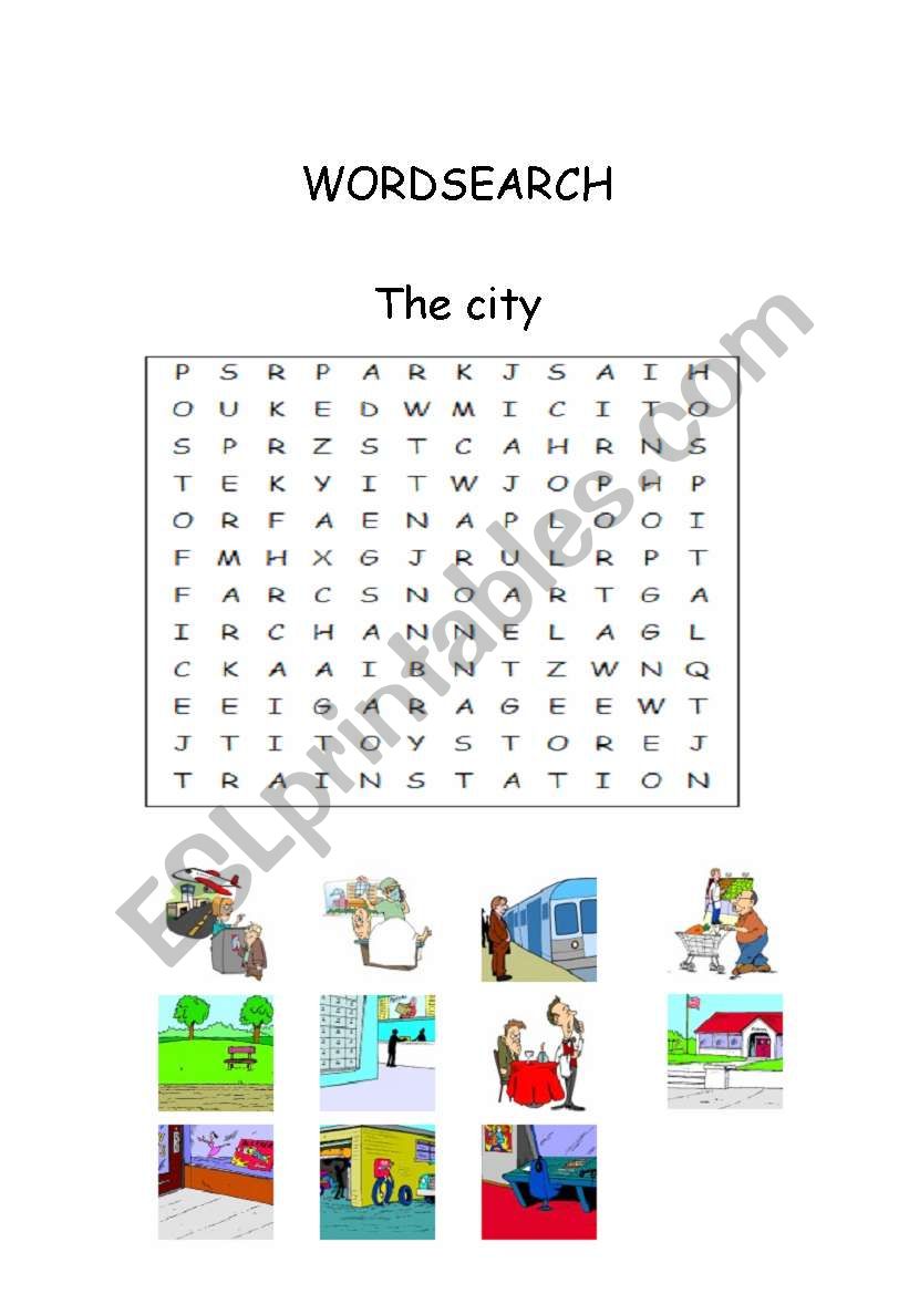 WORDSEARCH worksheet