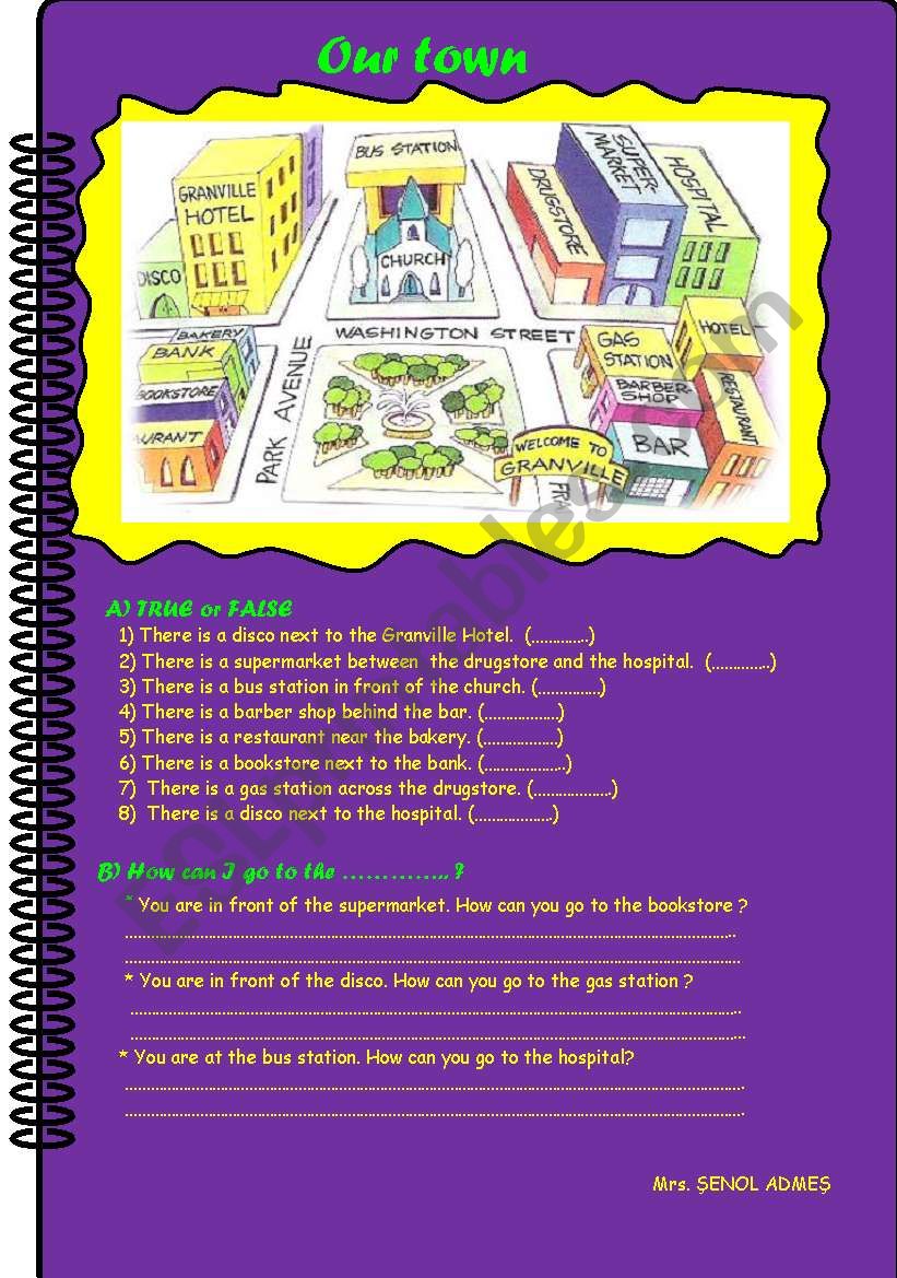 Prepositions worksheet