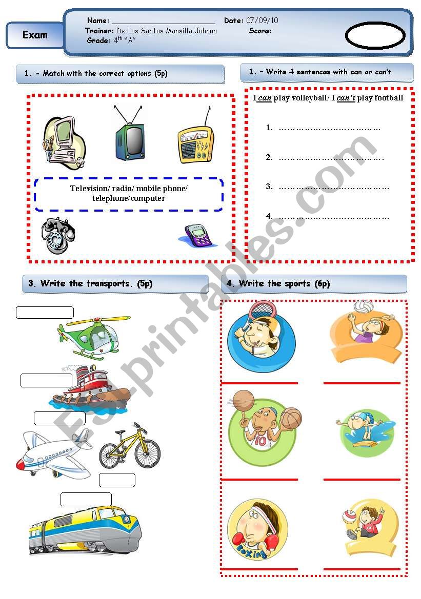 means of communication worksheet