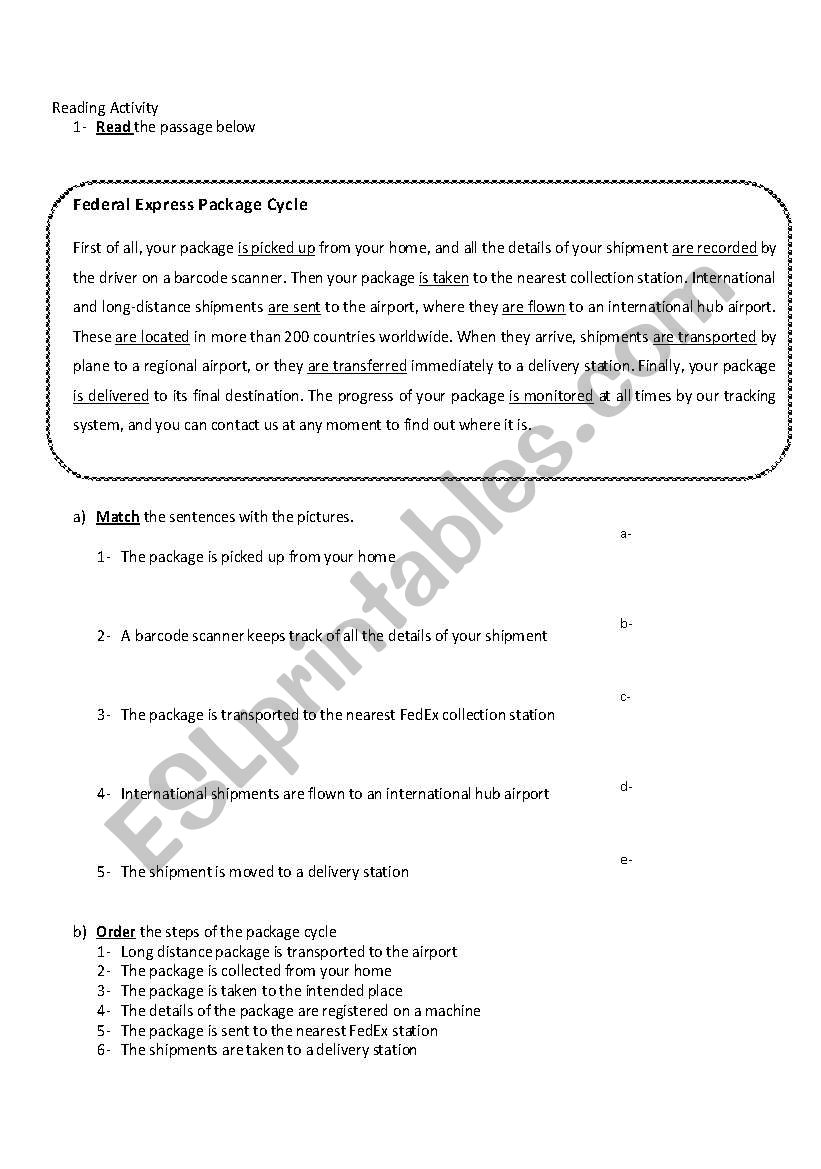 the present passive presentation plan