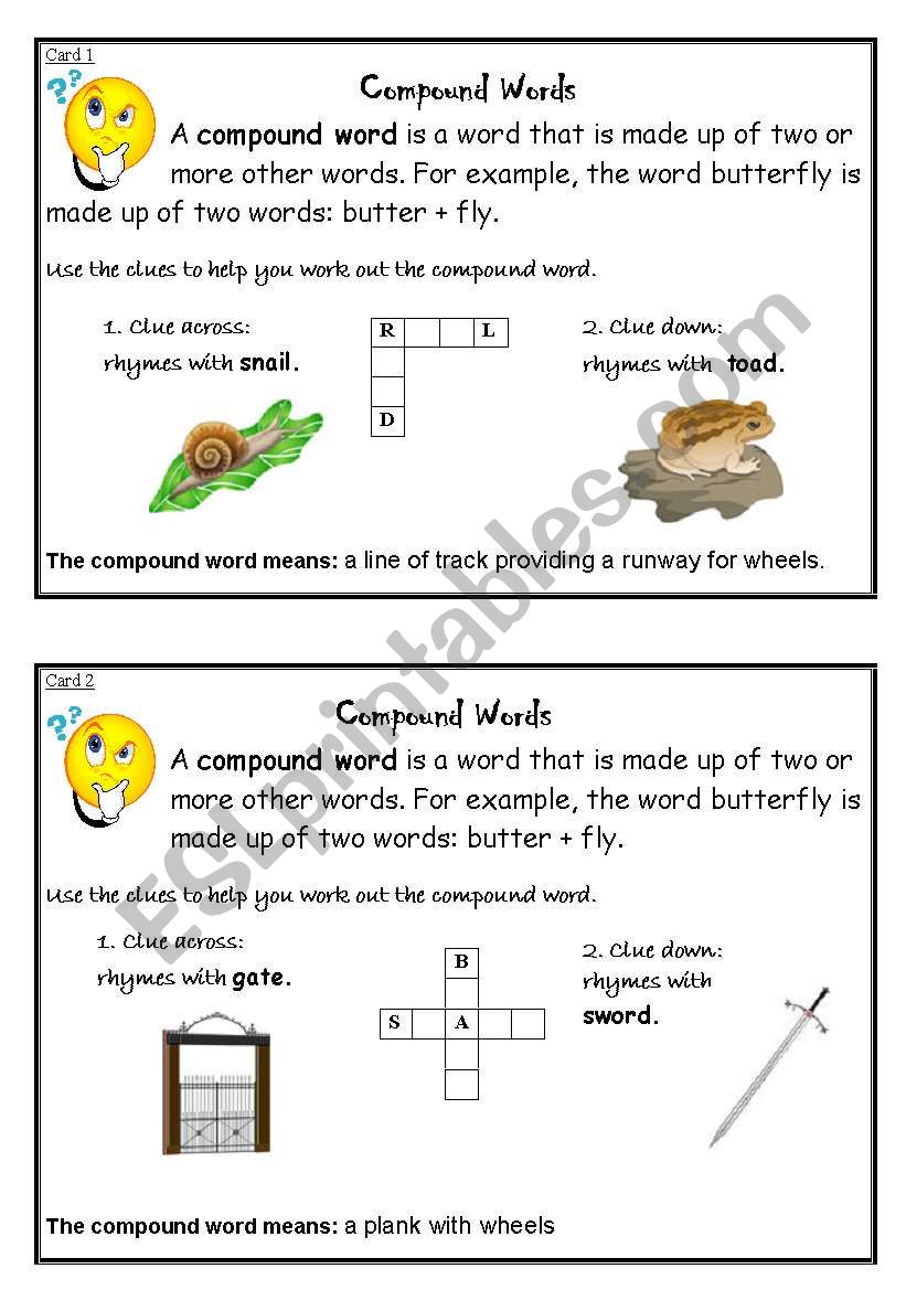 Compound Words worksheet