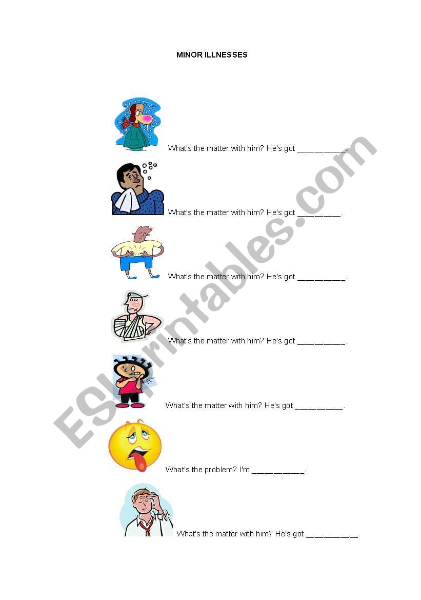 illness worksheet