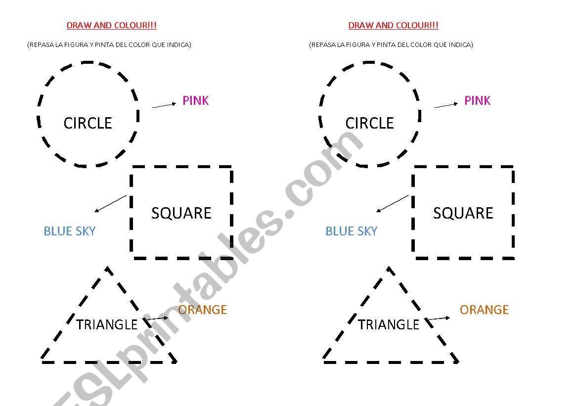 SHAPES FOR THE BEGINNERS worksheet