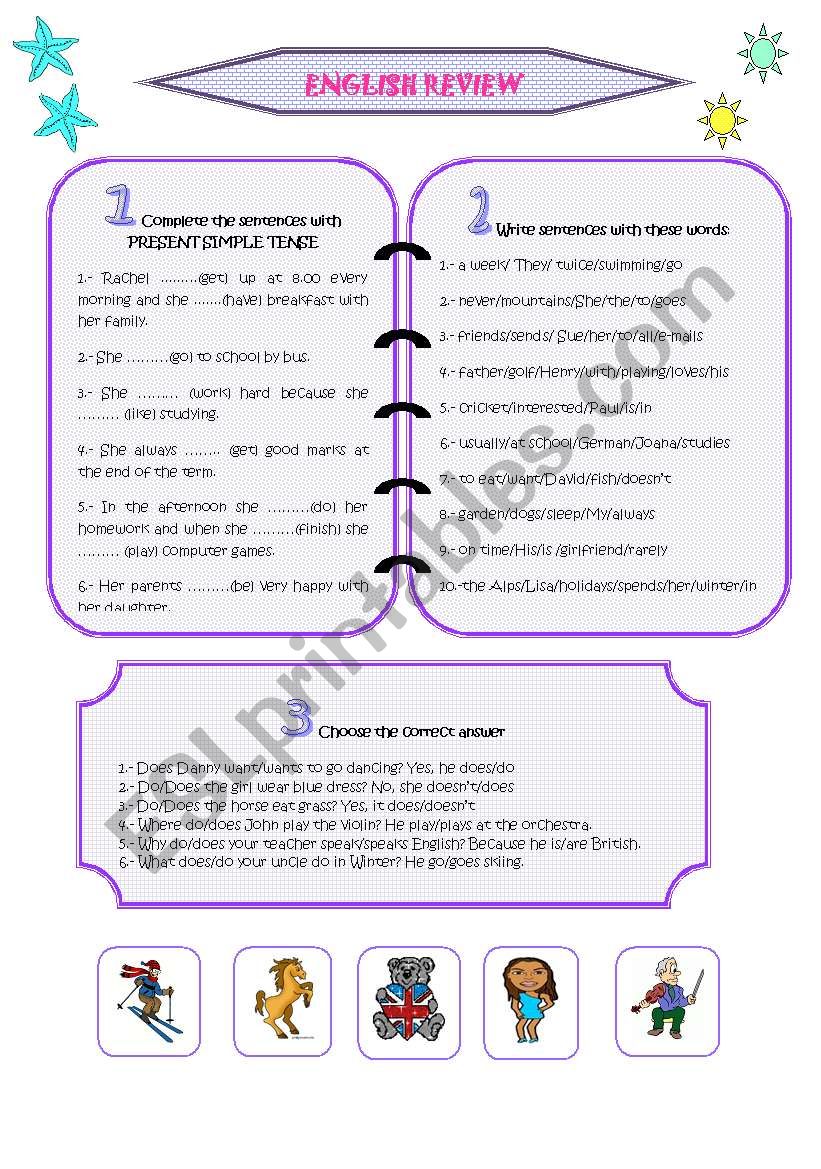 ENGLISH REVIEW worksheet