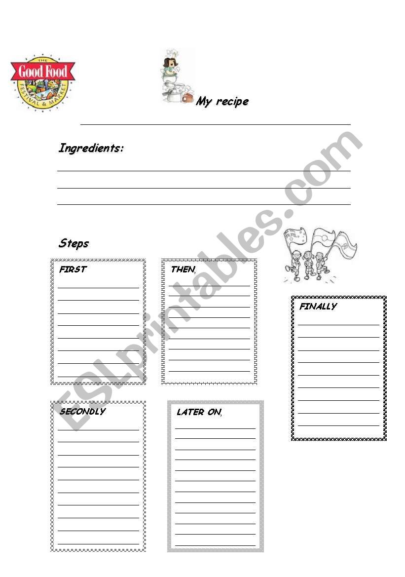 create a recipe worksheet