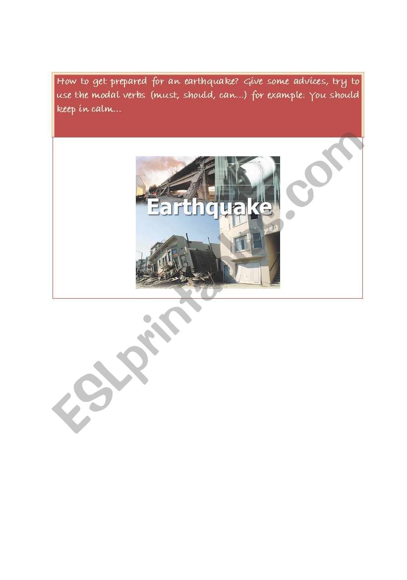 HOW TO GET PREPARE FOR AN ERATHQUAKE