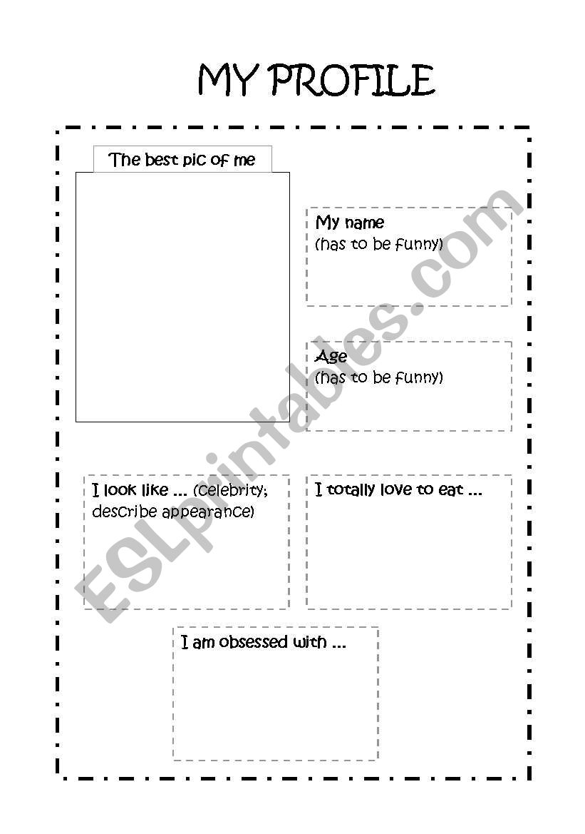 My profile worksheet