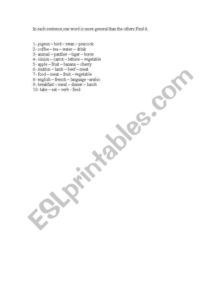 search worksheet