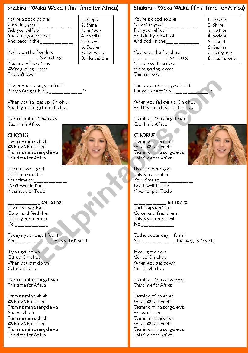 SHAKIRA - WAKA WAKA (THIS TIME FOR AFRICA)