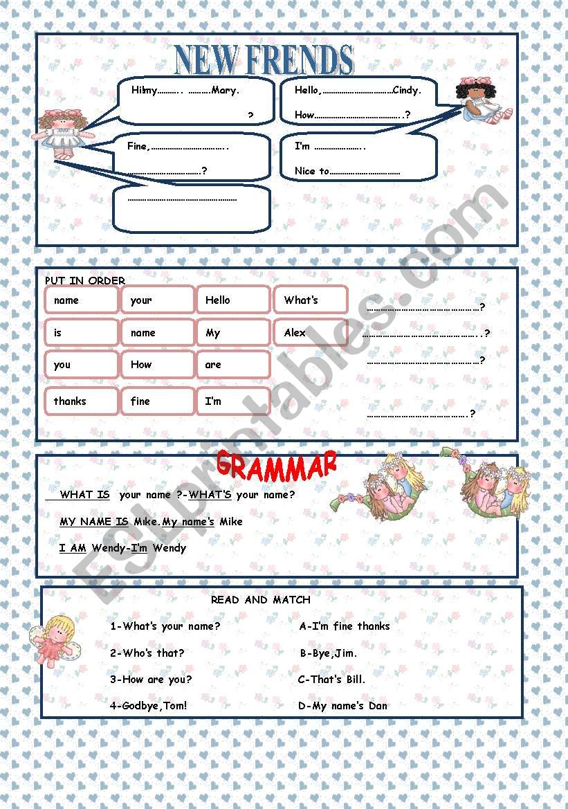 INTRODUCING ONESELF worksheet