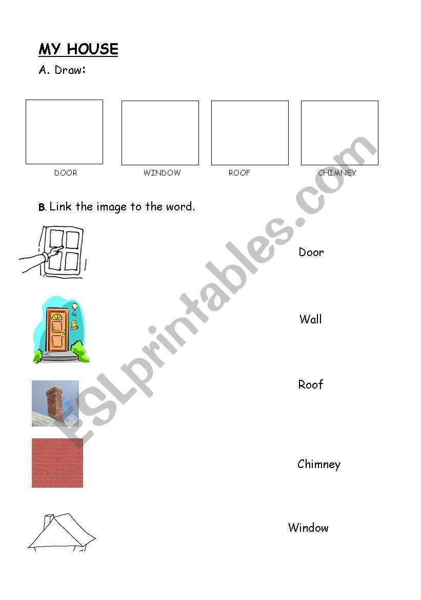 House parts worksheet