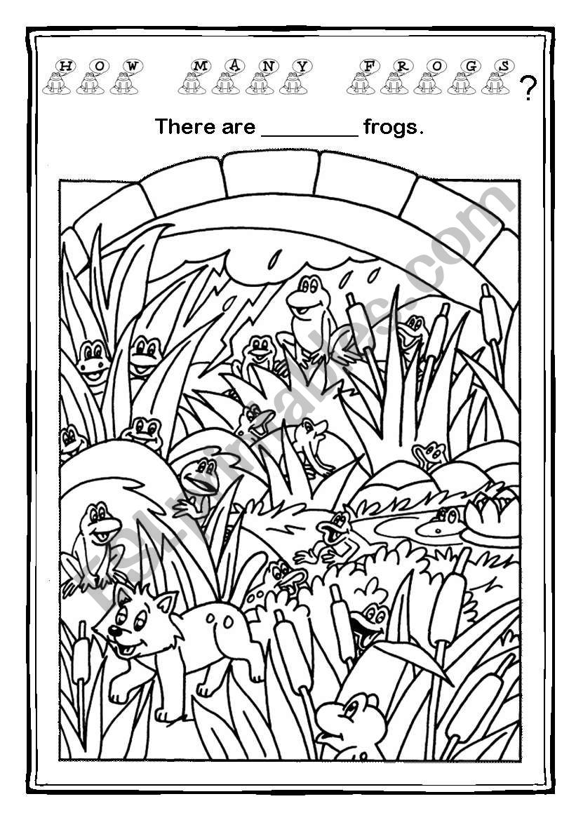 How many frogs are there? worksheet