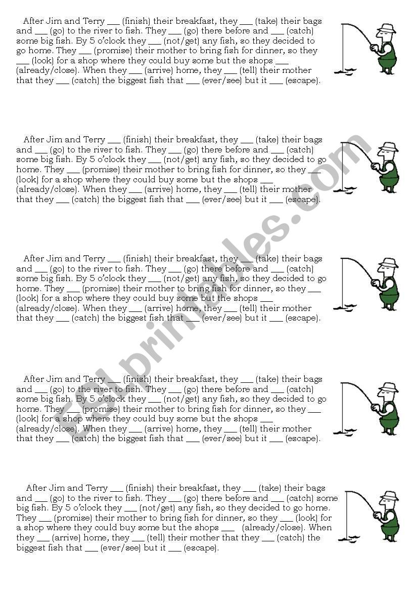 Past Simple Past Perfect worksheet