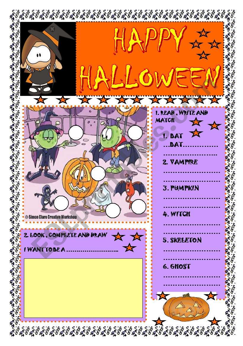 HAPPY HALLOWEEN!!! worksheet