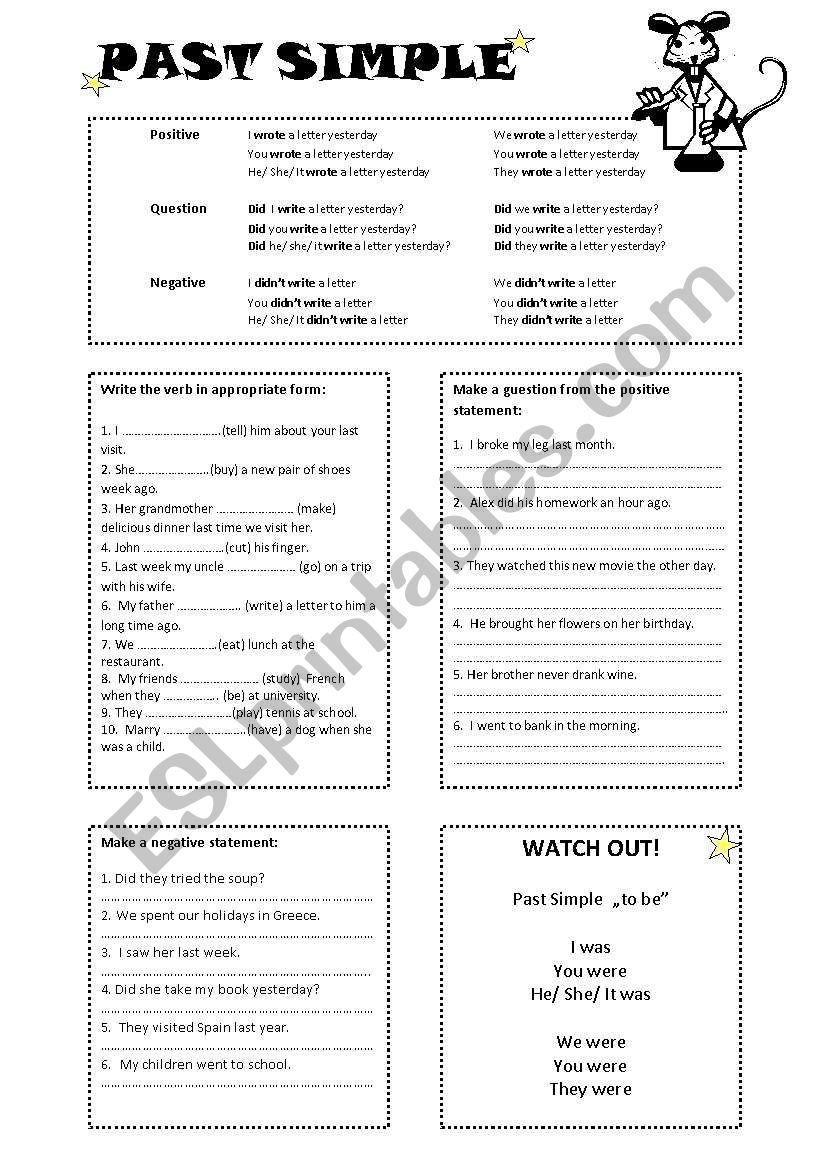 PAST SIMPLE worksheet