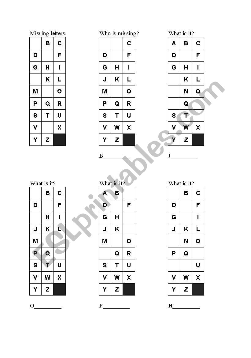 Abc  worksheet