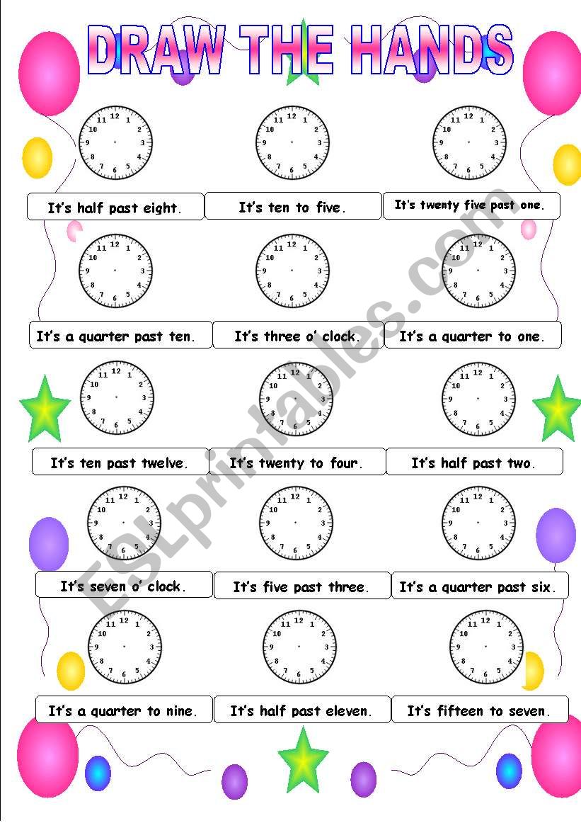 Time worksheet