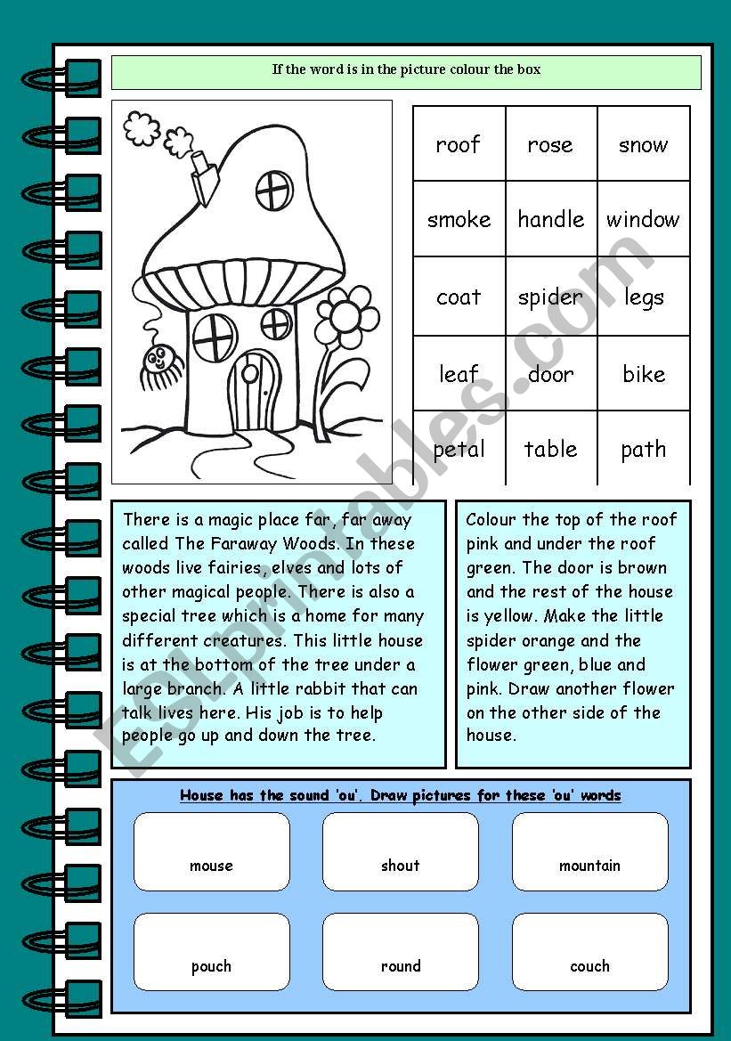 Working with words worksheet