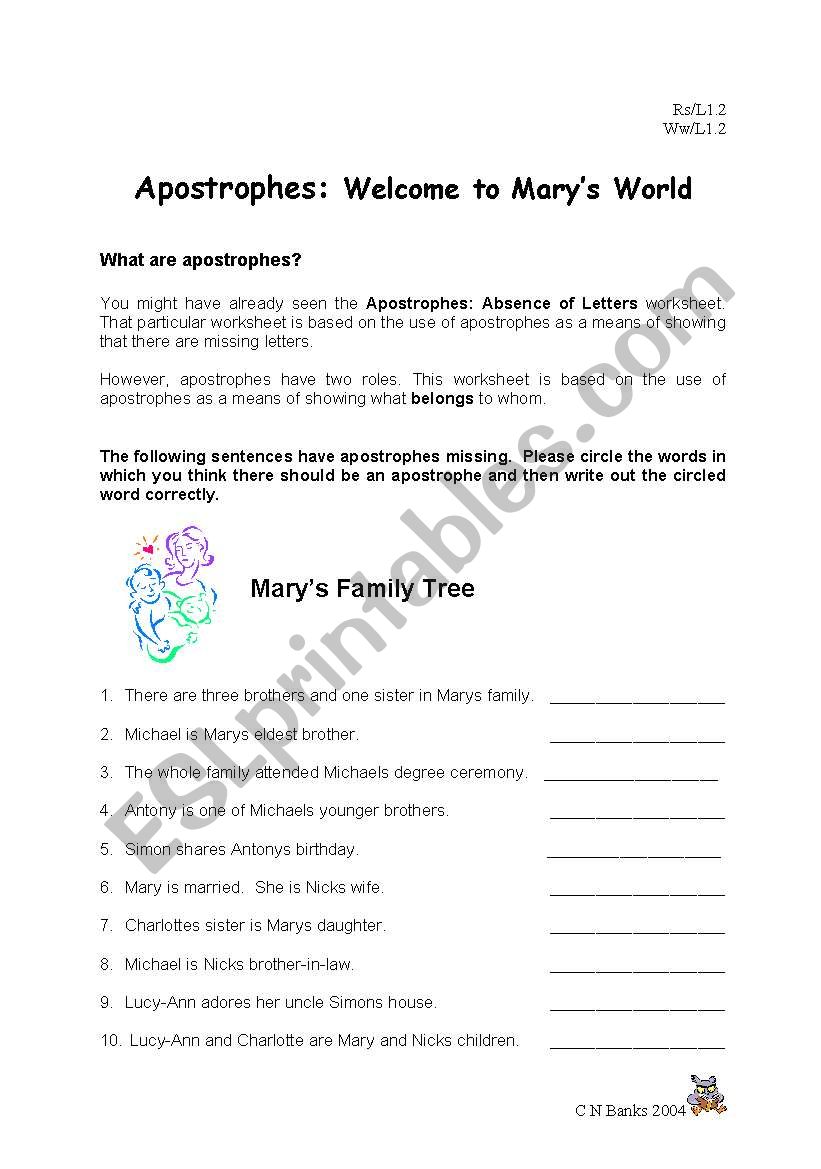 english-worksheets-apostrophes