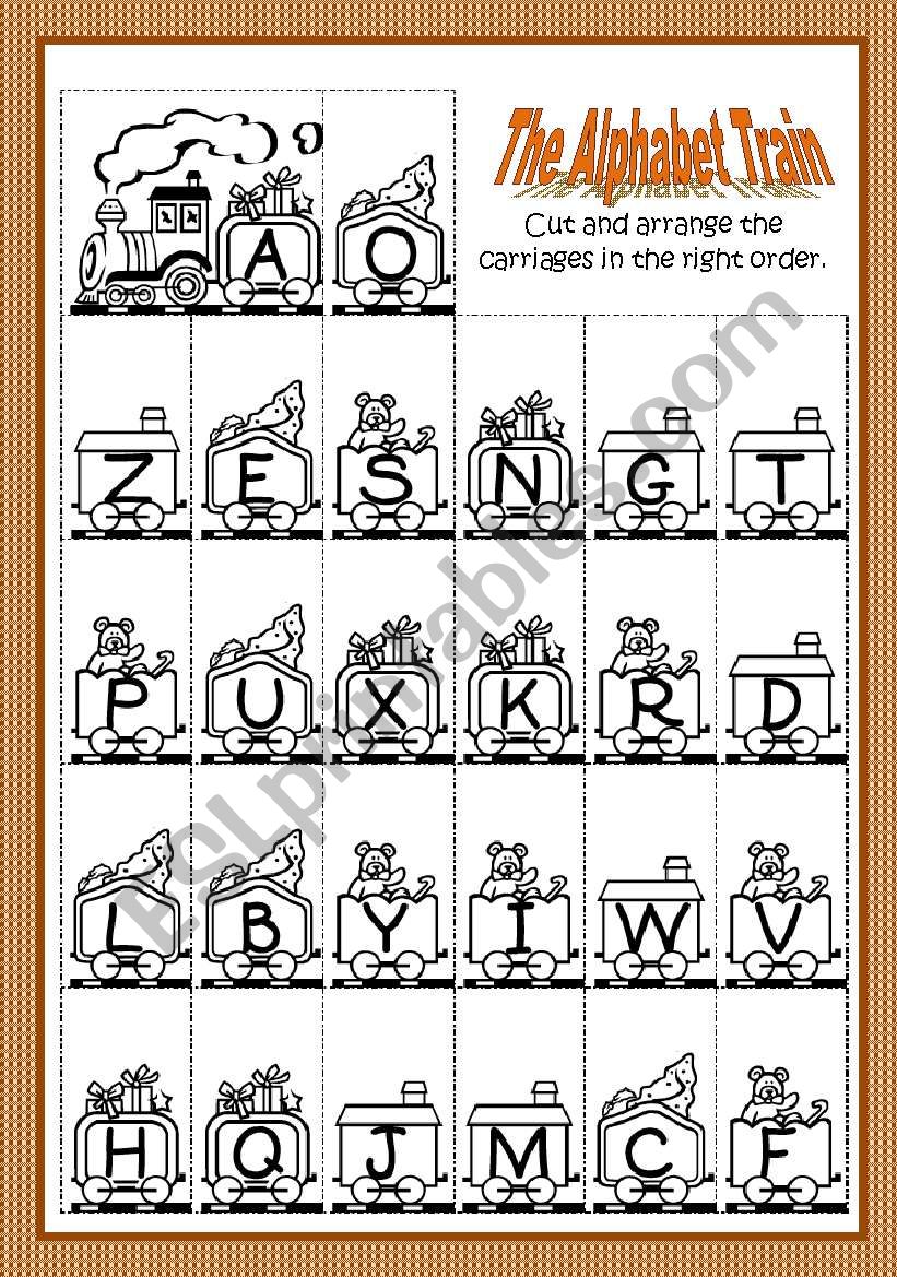 The Alphabet Train worksheet