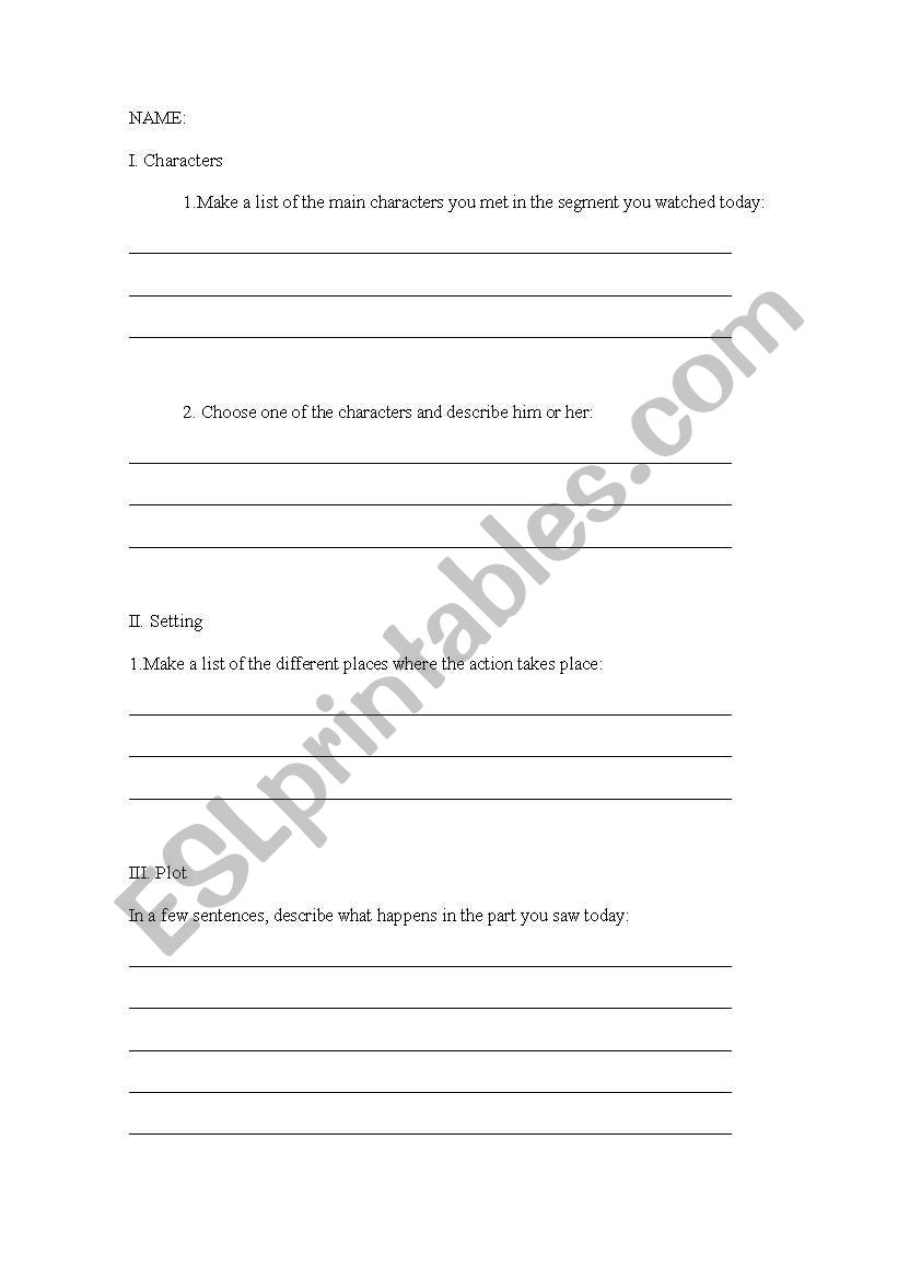 movie follow-up worksheet