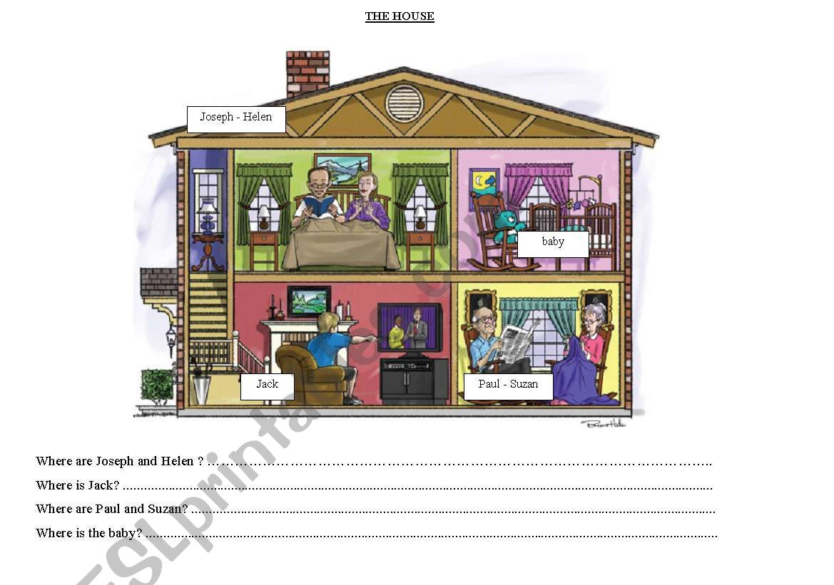 the house worksheet