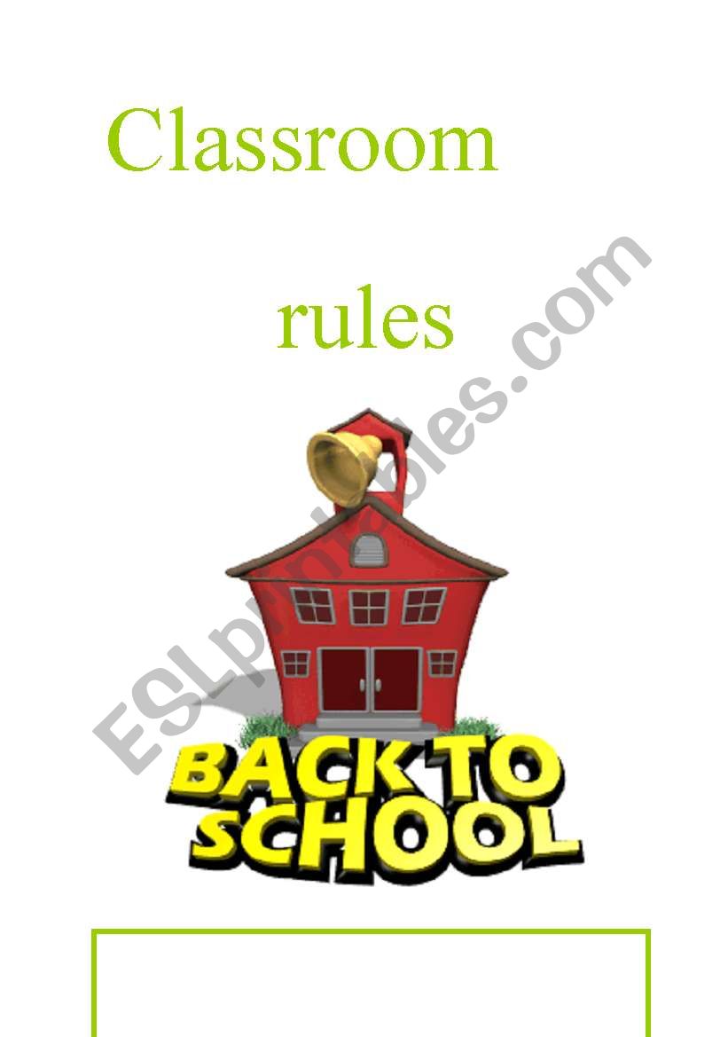 CLASSROOM RULES worksheet