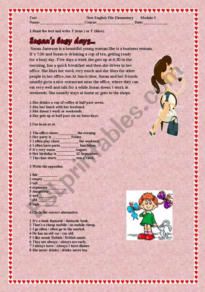 REVIEW- SIMPLE PRESENT worksheet