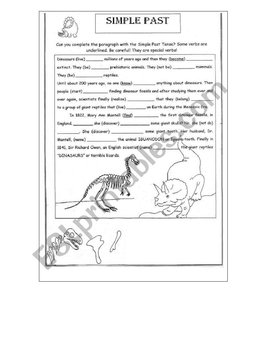 Simple Past worksheet