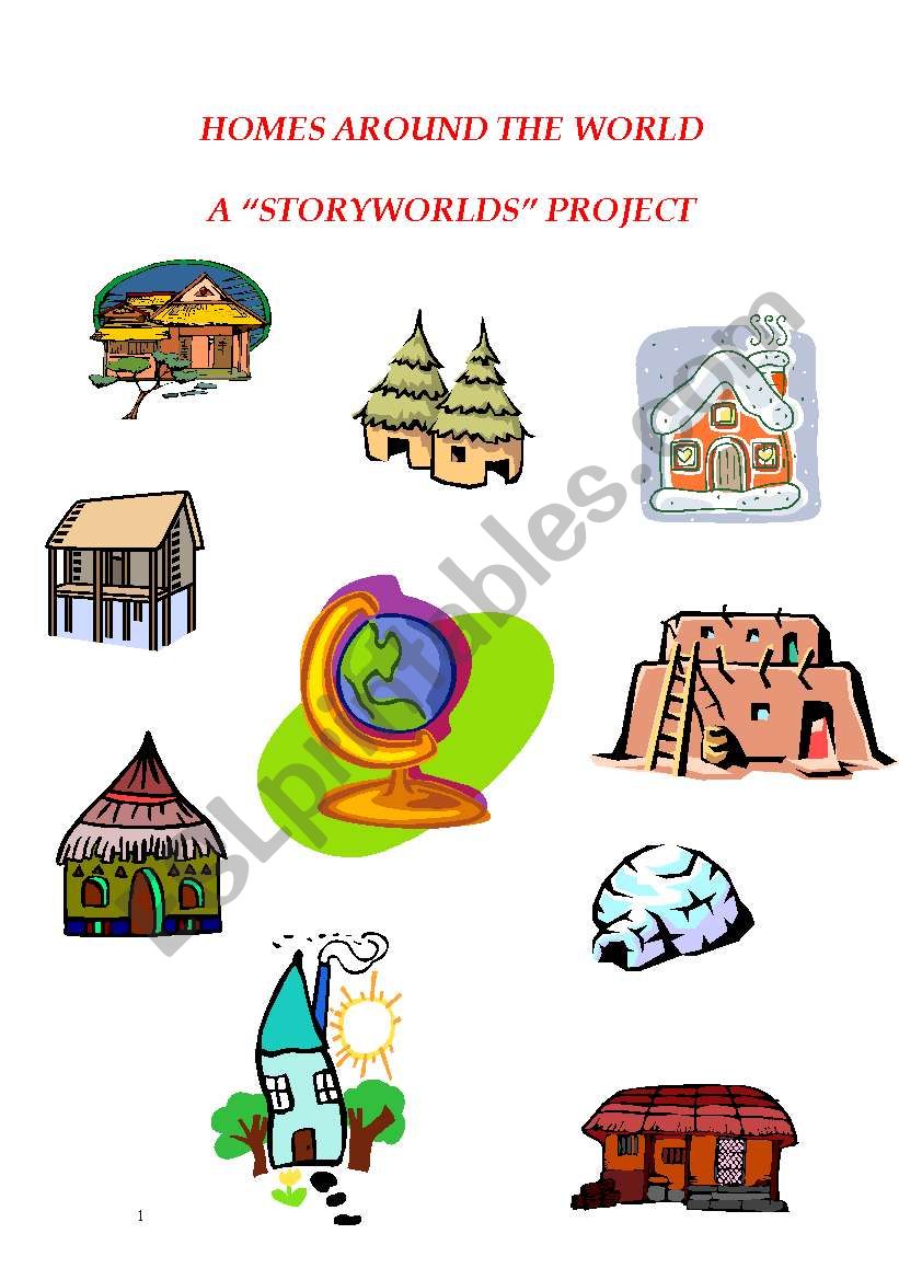 homes around the world worksheet