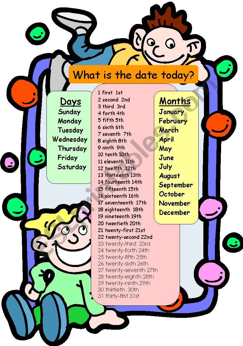 date worksheet