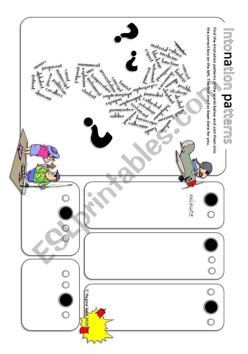 Intonation / Stress Patters for Children and Adults