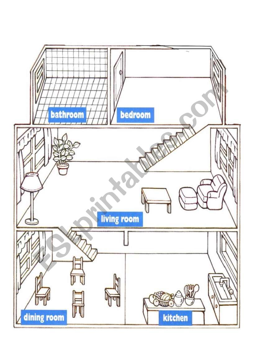 Rooms-Action part 4 worksheet