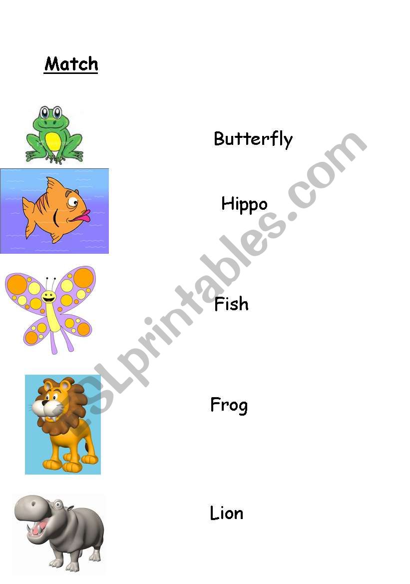 Do you know this animals? worksheet