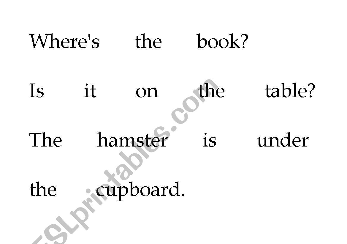 Classroom language sentence race